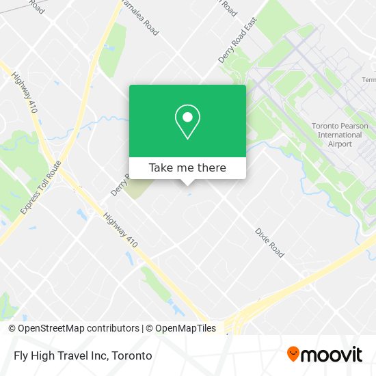 Fly High Travel Inc map