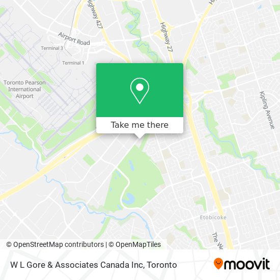 W L Gore & Associates Canada Inc map