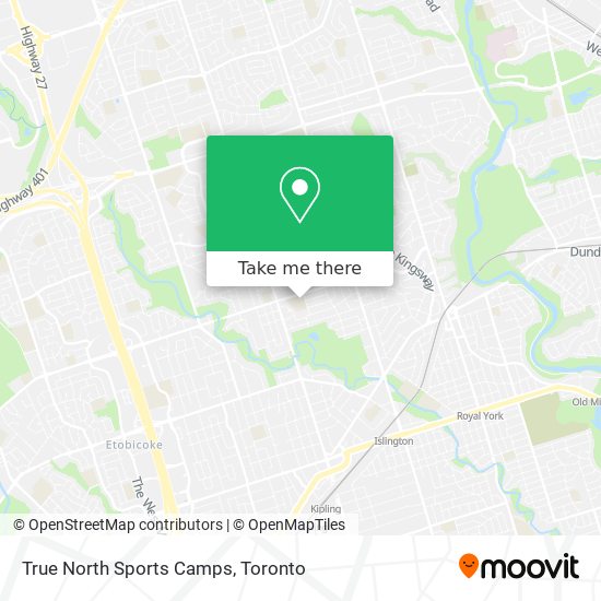 True North Sports Camps map