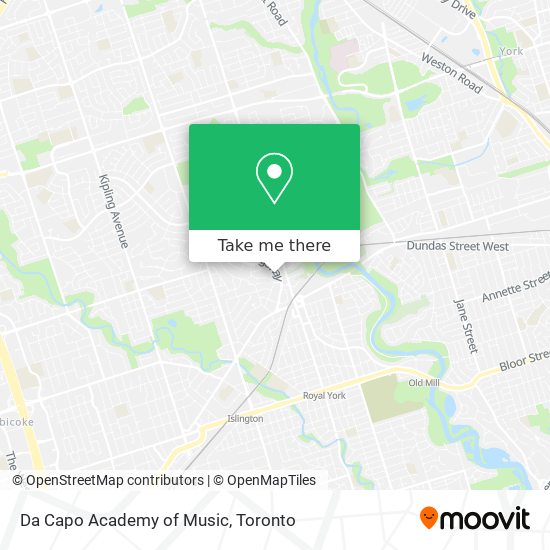 Da Capo Academy of Music map