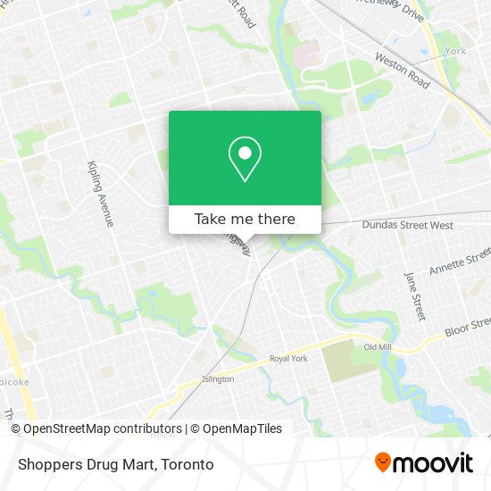 Shoppers Drug Mart map