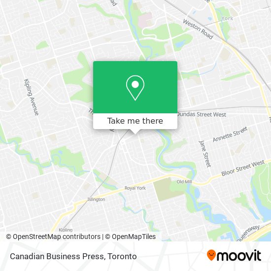 Canadian Business Press map