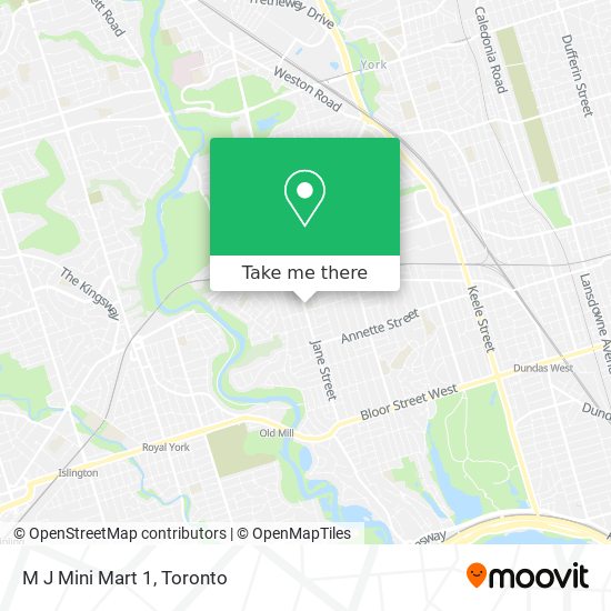 M J Mini Mart 1 map