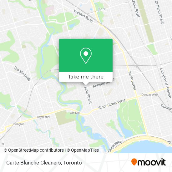 Carte Blanche Cleaners map