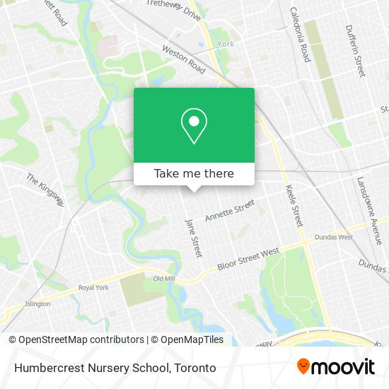 Humbercrest Nursery School map