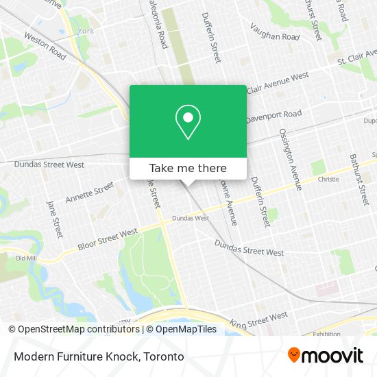 Modern Furniture Knock map