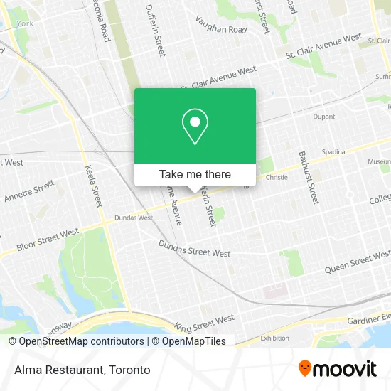 Alma Restaurant map