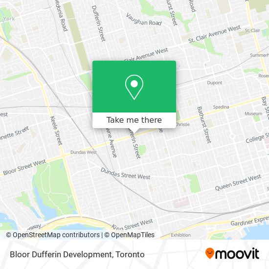 Bloor Dufferin Development map