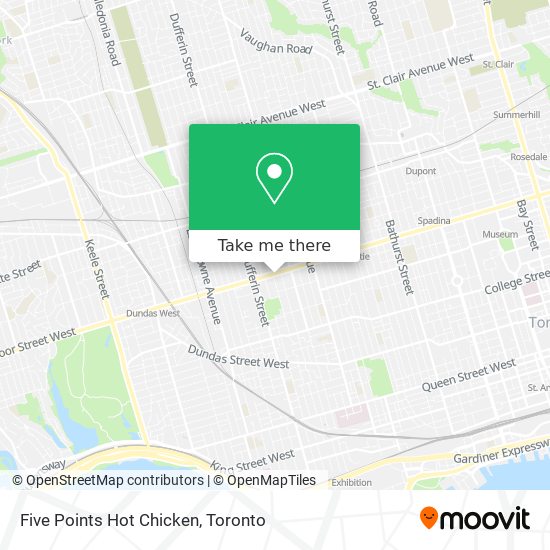 Five Points Hot Chicken map