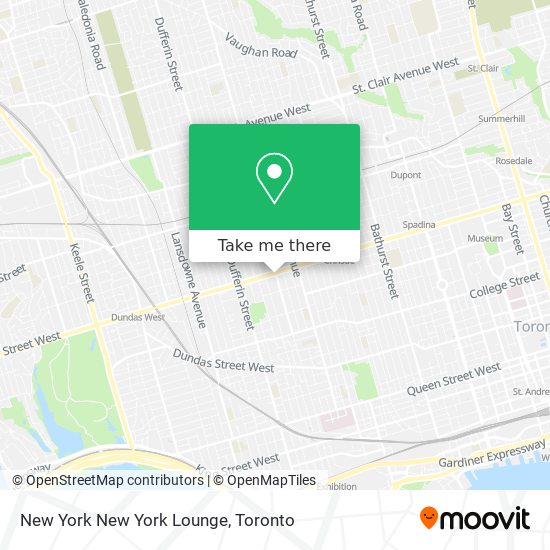 New York New York Lounge map