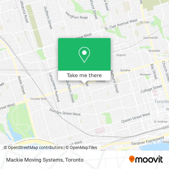 Mackie Moving Systems map