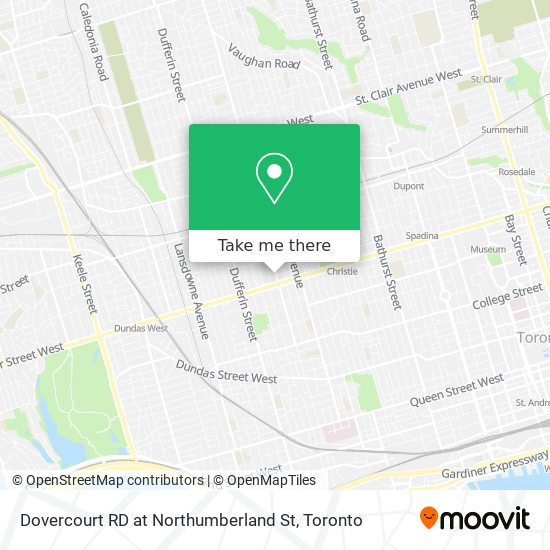 Dovercourt RD at Northumberland St map