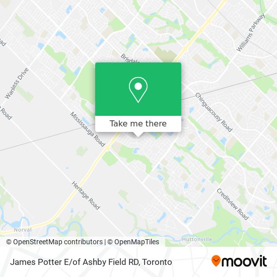 James Potter E / of Ashby Field RD map