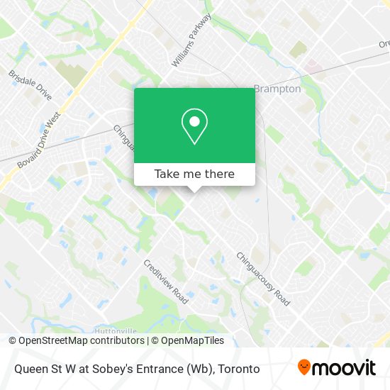 Queen St W at Sobey's Entrance (Wb) map