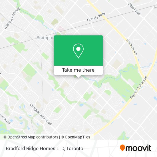 Bradford Ridge Homes LTD map