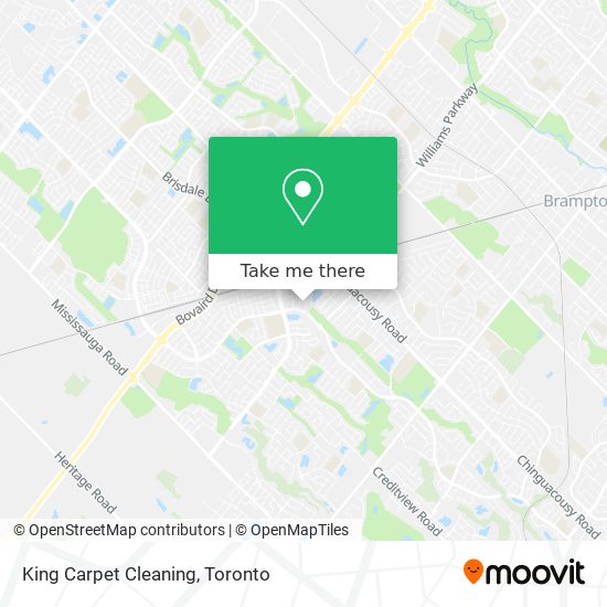 King Carpet Cleaning map