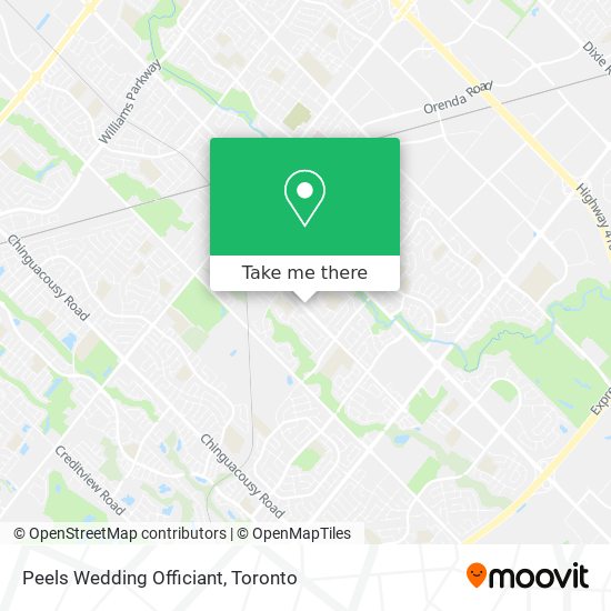 Peels Wedding Officiant map