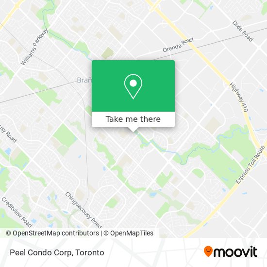 Peel Condo Corp map