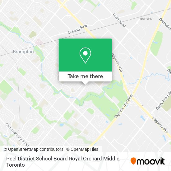 Peel District School Board Royal Orchard Middle map