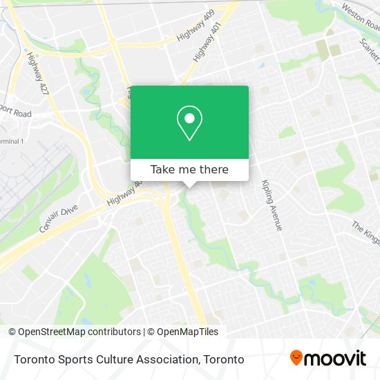 Toronto Sports Culture Association map