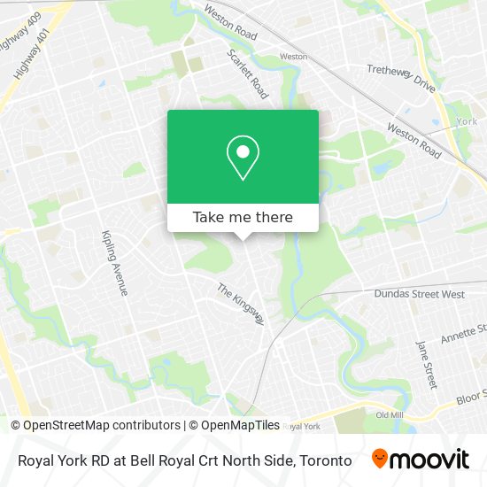 Royal York RD at Bell Royal Crt North Side map