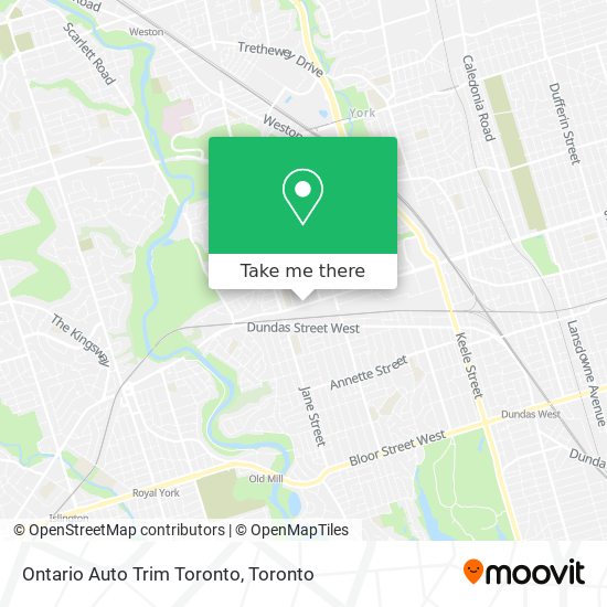 Ontario Auto Trim Toronto map