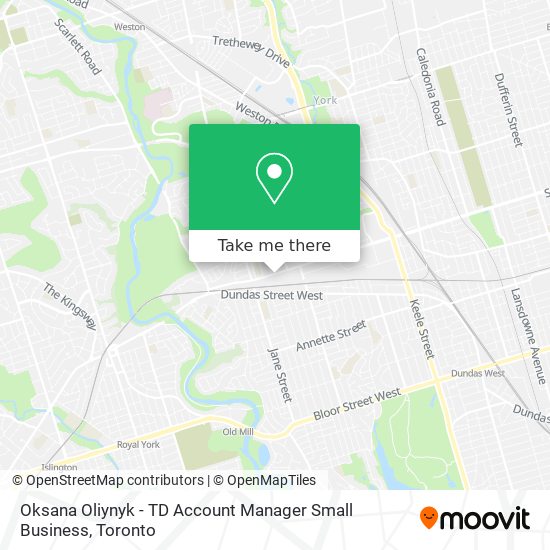 Oksana Oliynyk - TD Account Manager Small Business map