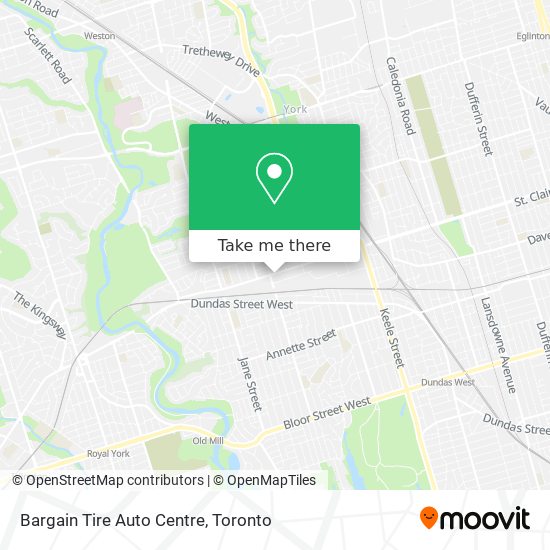 Bargain Tire Auto Centre map