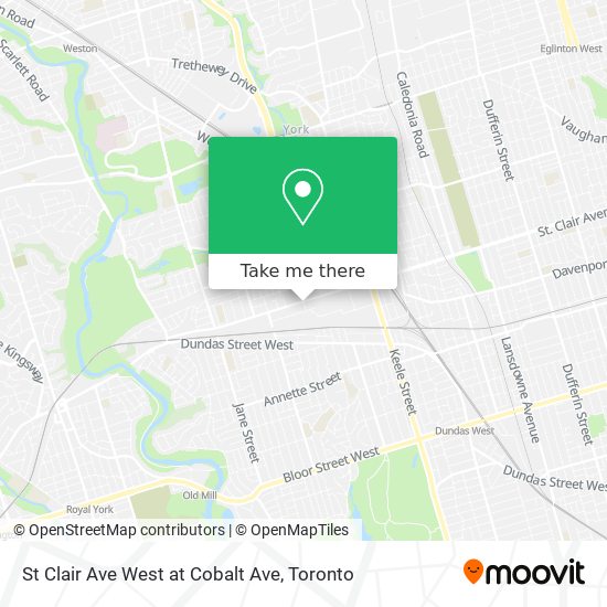 St Clair Ave West at Cobalt Ave plan