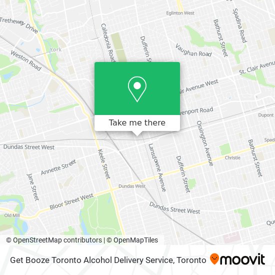 Get Booze Toronto Alcohol Delivery Service map