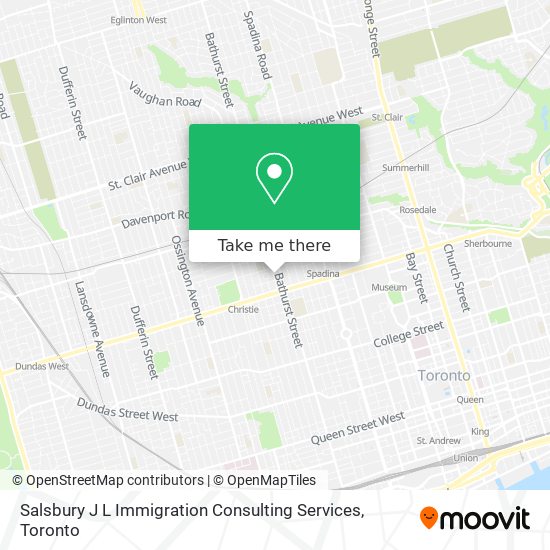 Salsbury J L Immigration Consulting Services map