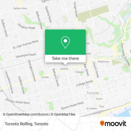Toronto Rolfing map