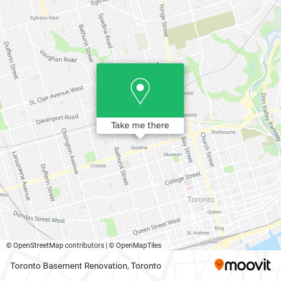 Toronto Basement Renovation map