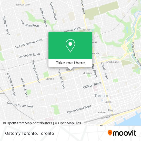 Ostomy Toronto map