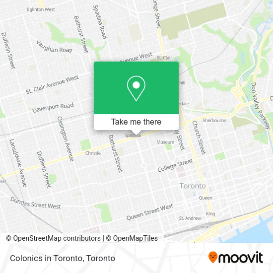 Colonics in Toronto map