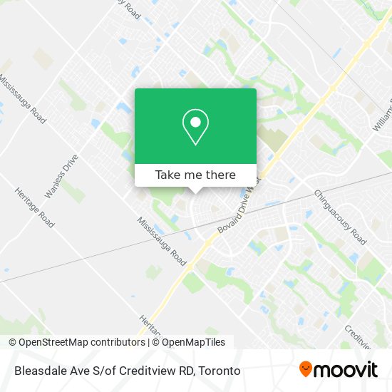 Bleasdale Ave S / of Creditview RD map