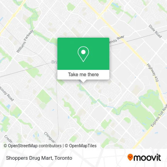 Shoppers Drug Mart map