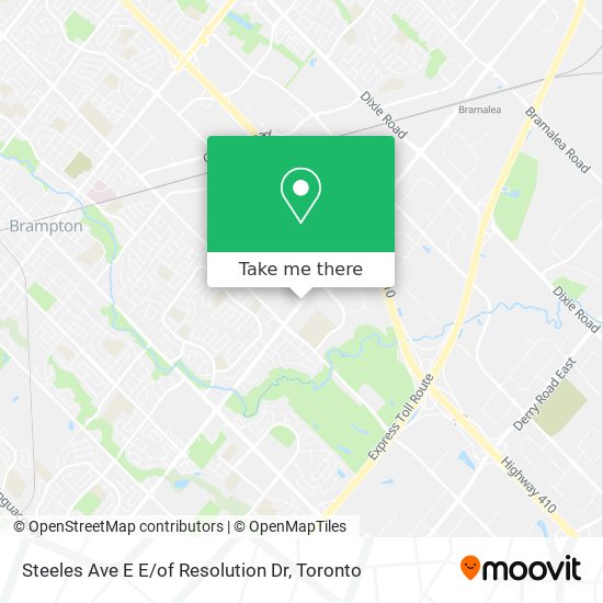 Steeles Ave E E / of Resolution Dr plan