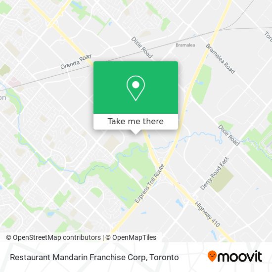 Restaurant Mandarin Franchise Corp map