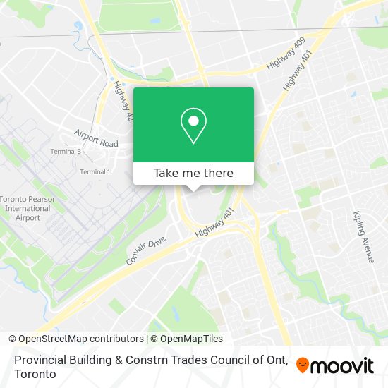 Provincial Building & Constrn Trades Council of Ont map