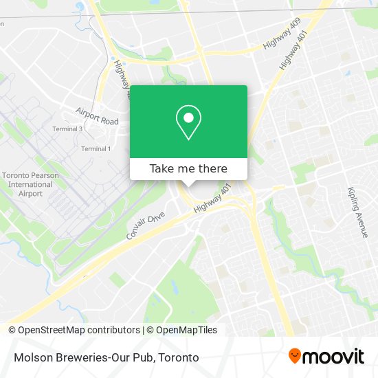 Molson Breweries-Our Pub map