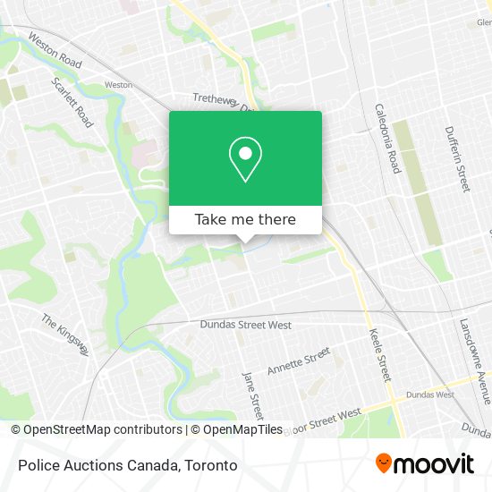 Police Auctions Canada map