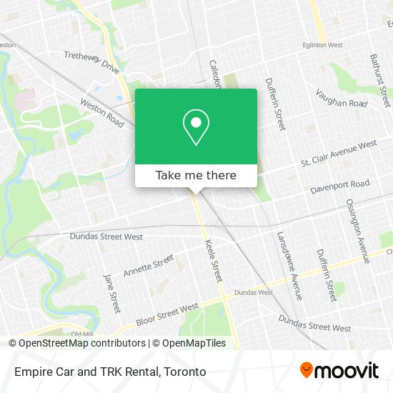 Empire Car and TRK Rental map