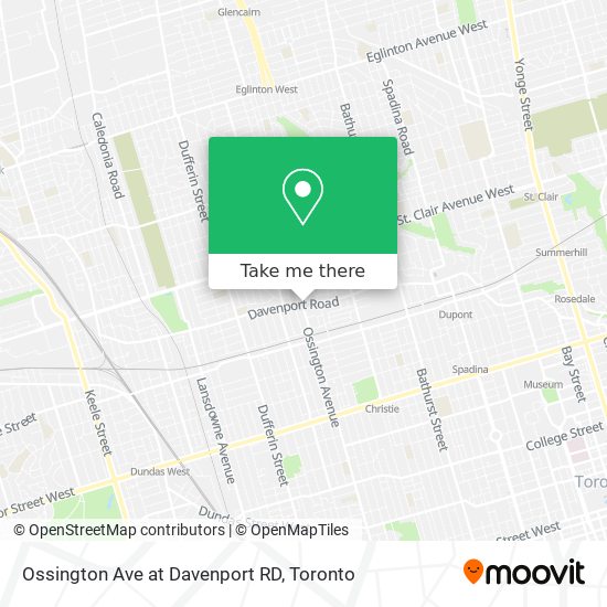 Ossington Ave at Davenport RD plan