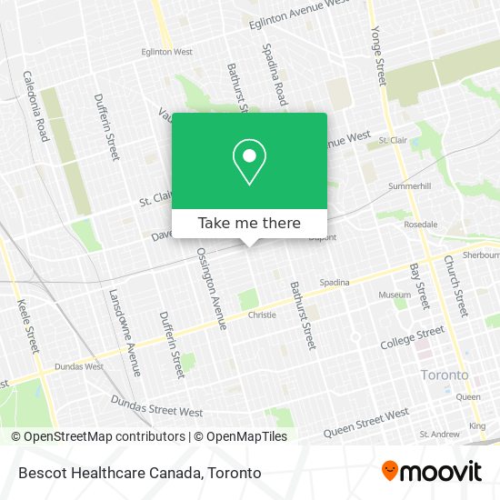 Bescot Healthcare Canada map