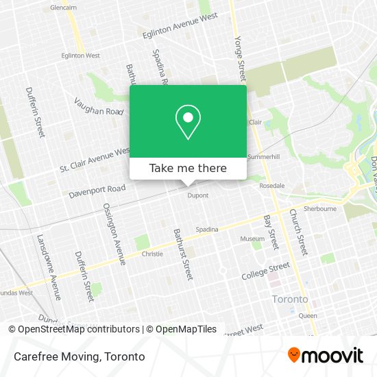 Carefree Moving map