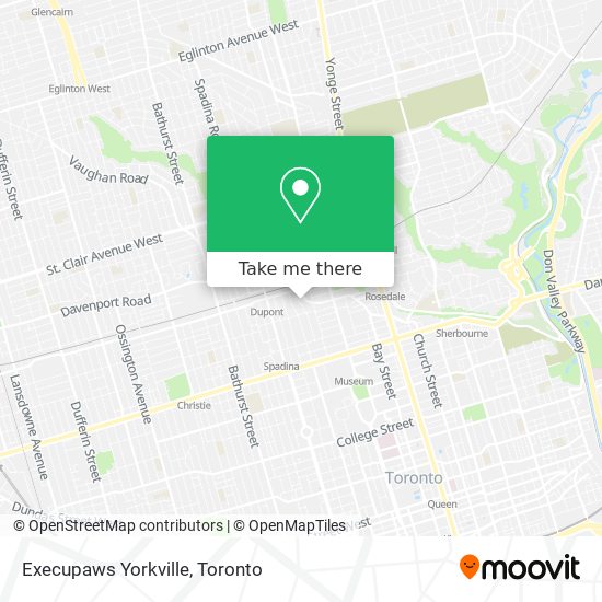 Execupaws Yorkville map