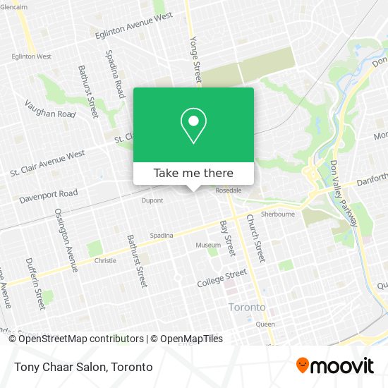 Tony Chaar Salon map