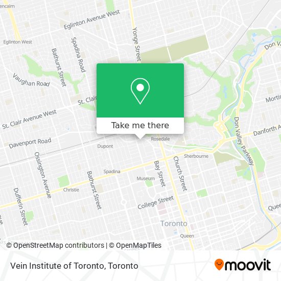 Vein Institute of Toronto map