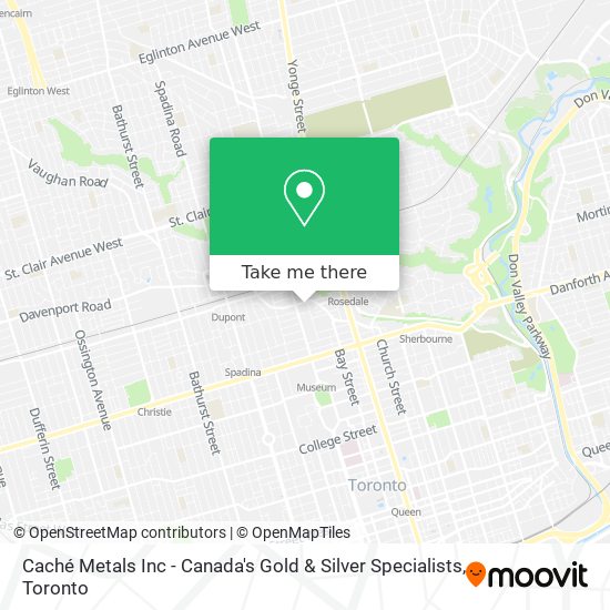 Caché Metals Inc - Canada's Gold & Silver Specialists map